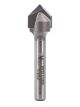 1/2CD 90 DEG V-GROOVE 1/4 PL, 1/4SH