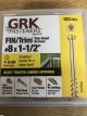 8X1-1/2 FINISH TRIM HEAD HANDYPAK (100/BOX)