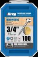 Kreg Zinc Pocket-Hole Screws - 19mm / 0.75