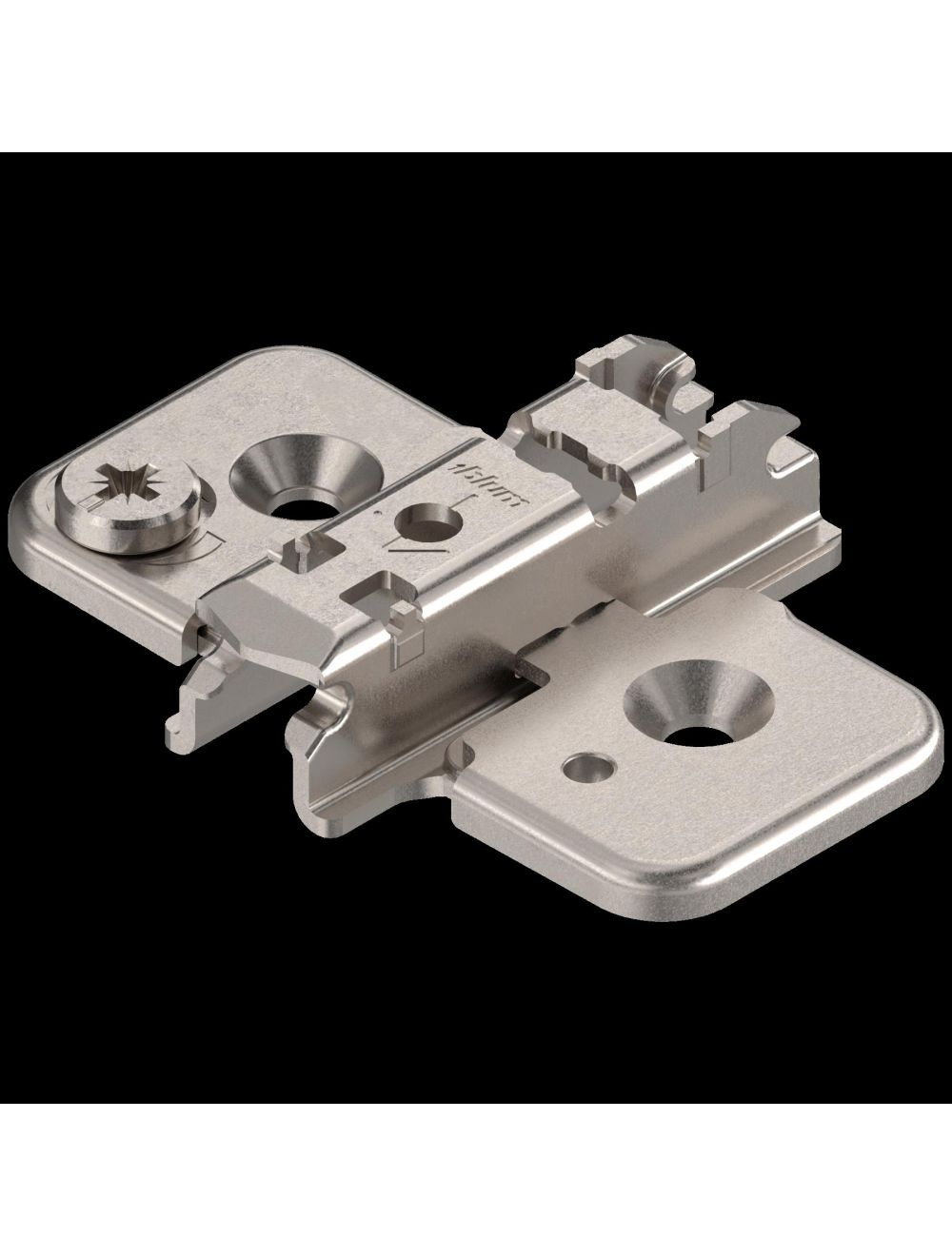 3MM SHINY BLUM MOUNTING PLATE