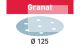 Sandpaper STF D125/8 P80 GR/10 Granat