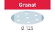 Sandpaper STF D125/8 P180 GR/10 Granat