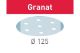 Sandpaper STF D125/8 P180 GR/10 Granat