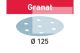 Sandpaper STF D125/8 P320 GR/10 Granat