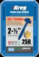 Kreg Blue-Kote WR Pocket Screws - 2-1/2
